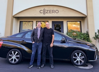C-Zero founders Zach jones (left) and Professor Eric McFarland