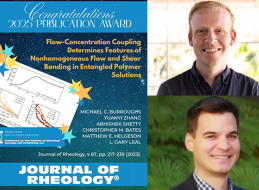 Michael C. Burroughs, lead author of the paper, and his co-advisor, Matthew Helgeson